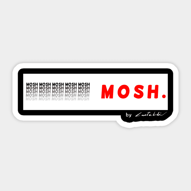 Mosh Red Sticker by Reactionforce